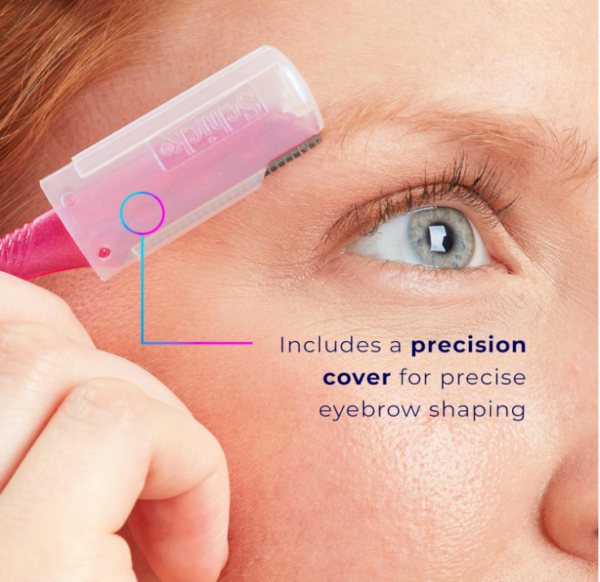 Schick Hydro Silk Touch-Up Dermaplaning Tool with Precision Cover - 3 ct: Face Razor, Manual Use, Protective Cover