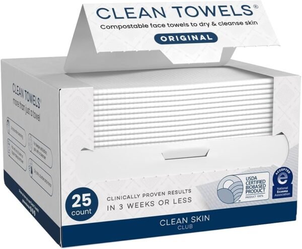 Clean Towels Compostable Face Towel